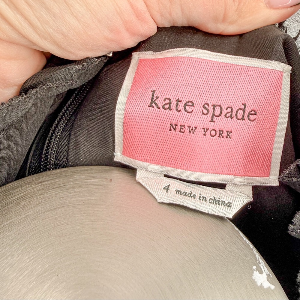 Kate Spade Pearl Crystal Mikado Dress - Picture 5 of 12